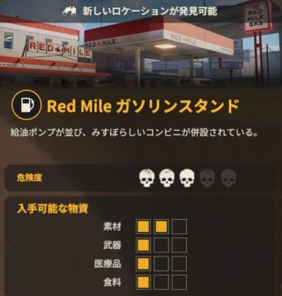 Red Mile ガソリンスタンドの基本情報
