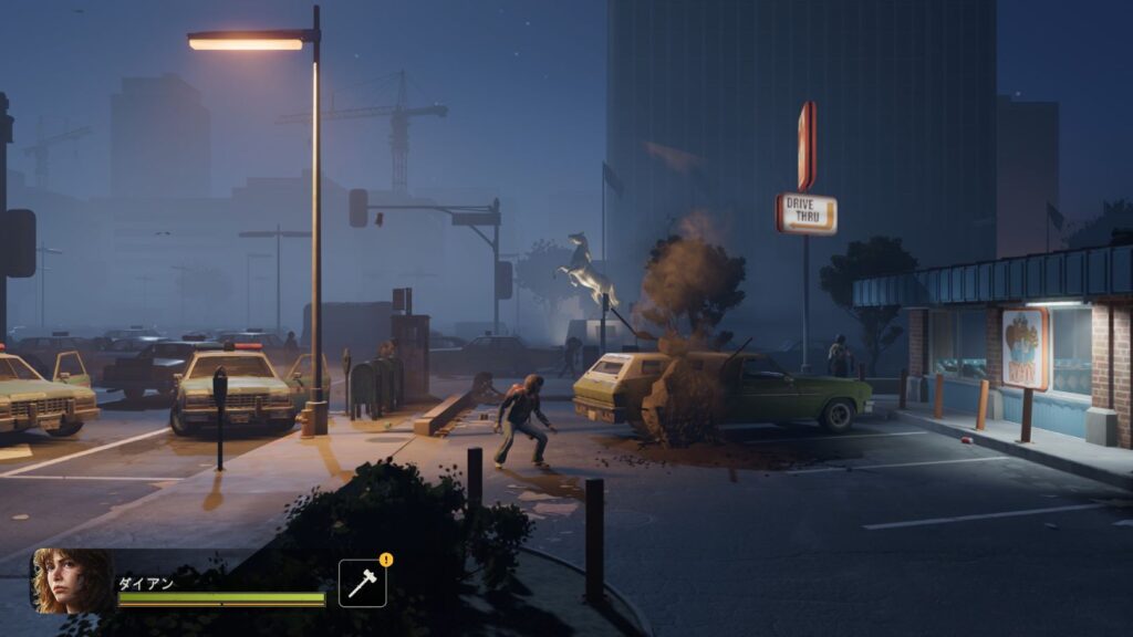 アルト地区からポゴ 第9地区店まで飛来した瓦礫