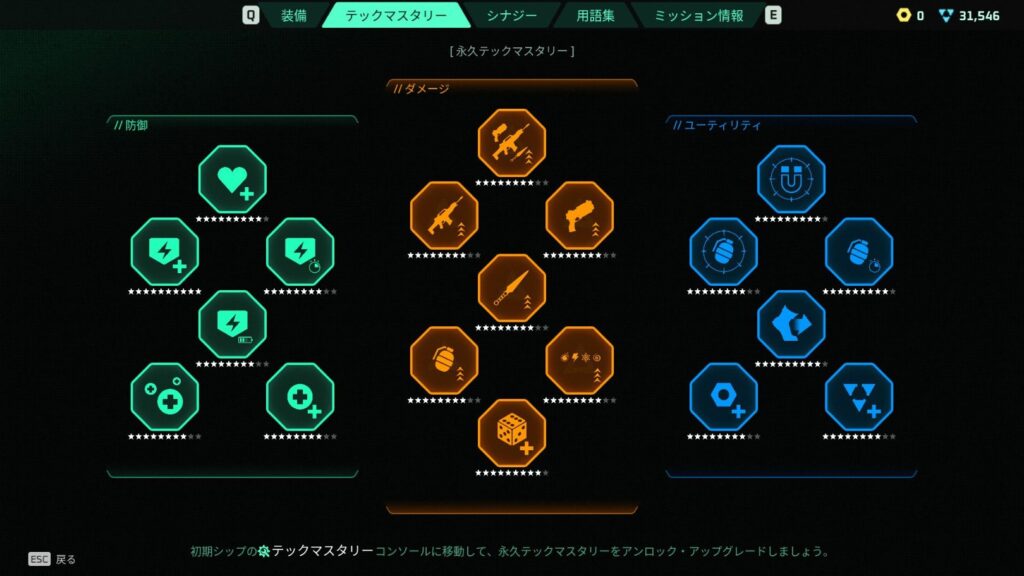 テックマスタリーが画面
