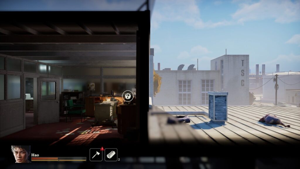 ビクトリー食肉加工にあるハオのサバイバーミッションの進行に必要な読み物(手がかり)の位置の画像