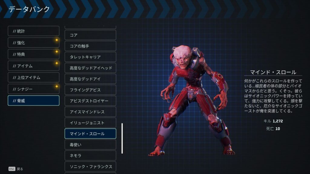 Deadzone: Rogue ゾーン3「頭の中に入ってくるな」に登場する「マインド・スロール」の画像